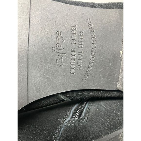 SoftMoc by College Waterproof Suede Black Ankle Boots Women’s Size 8M - Picture 11 of 13